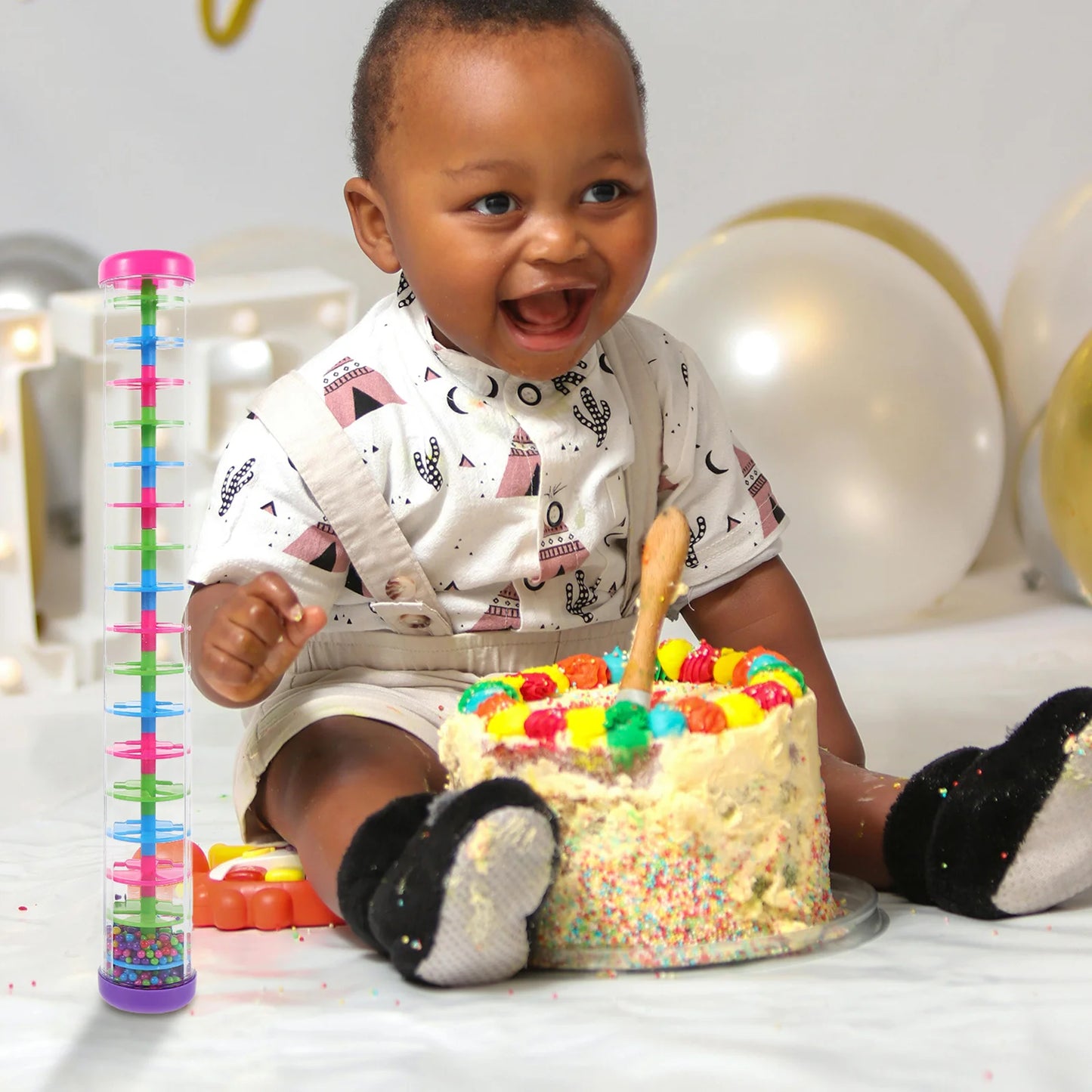 2Pcs Orff Music Teaching Rain Maker Spiral Rainstick Plastic Musical Instrument for Sensory Development Toddlers Kids – Play‑Based Regulation | Joyful Sensory Exploration