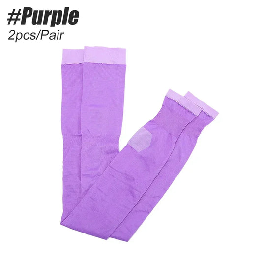 1 Pair Knee Support Leg Brace 420D Women Compression Socks, Slim Sleeping Leg Warmer Burn Fat Thin Stockings