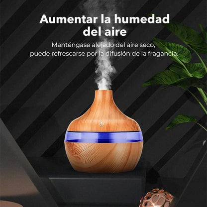 300ML Air Humidifier Essential Oil Aroma Diffuser Home Ultrasonic Wood Grain humidificador USB Mist Maker umidificador purifier