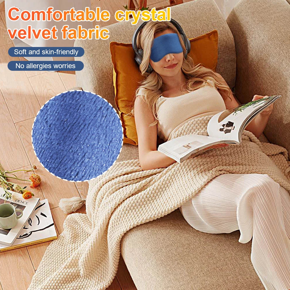 USB Infrared Heated Eye Mask for Dry Eyes Sleep Warm Compress with Constant Temperature Dark Circles Puffiness Heated Eye Mask