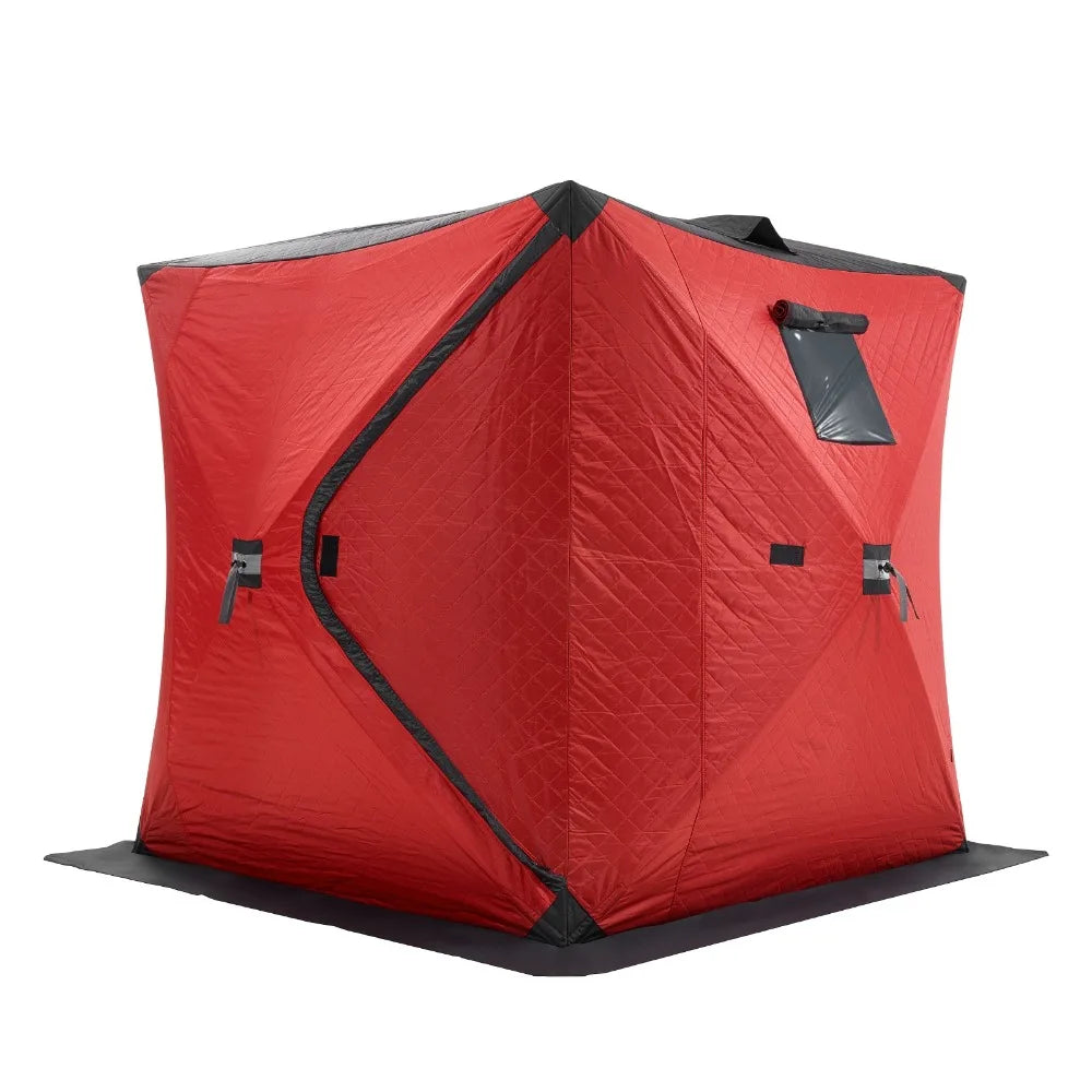 3-4 Person Ourdoor Portable Ice Shelter Pop-Up Ice Fishing Shanty Tent