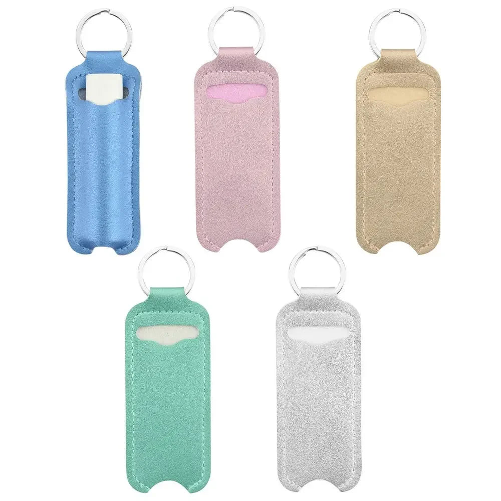 with chapstick Lipstick stand Lip balm bag Lippy clip Key Ring Holder Keychain holder Lipstick Keychain Bag Chapstick holder