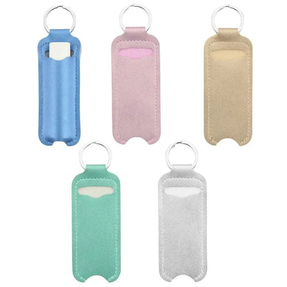 with chapstick Lipstick stand Lip balm bag Lippy clip Key Ring Holder Keychain holder Lipstick Keychain Bag Chapstick holder