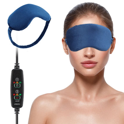 USB Infrared Heated Eye Mask for Dry Eyes Sleep Warm Compress with Constant Temperature Dark Circles Puffiness Heated Eye Mask
