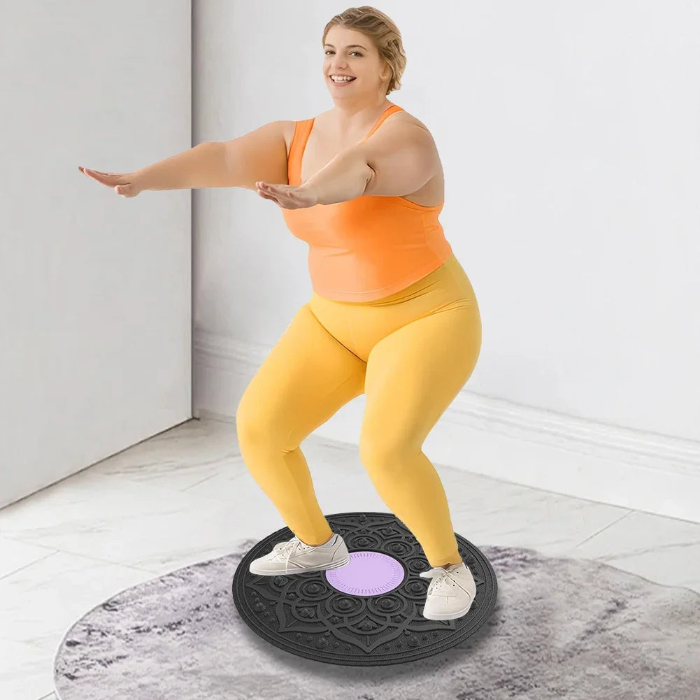 Wobble Balance Board Yoga Swing Balance Board Non-slip Balance Exerciser Balance Trainer for Full Body Exercise