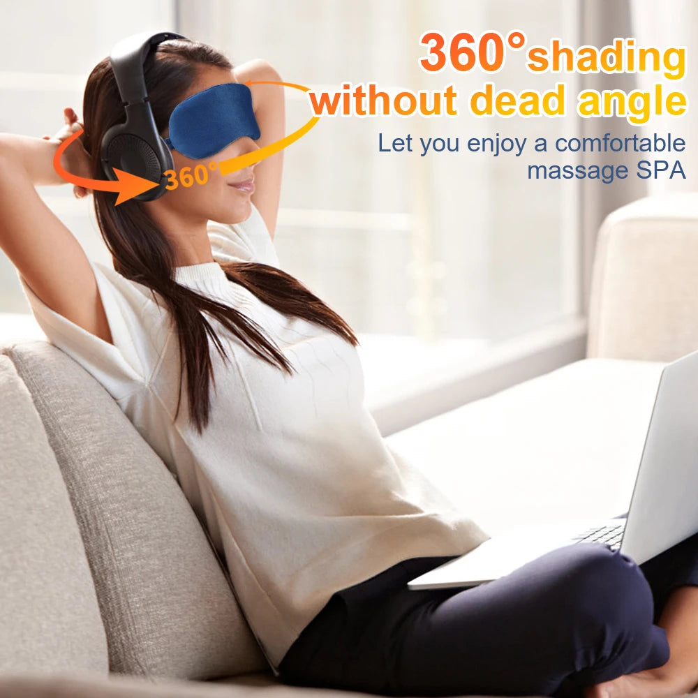 USB Infrared Heated Eye Mask for Dry Eyes Sleep Warm Compress with Constant Temperature Dark Circles Puffiness Heated Eye Mask