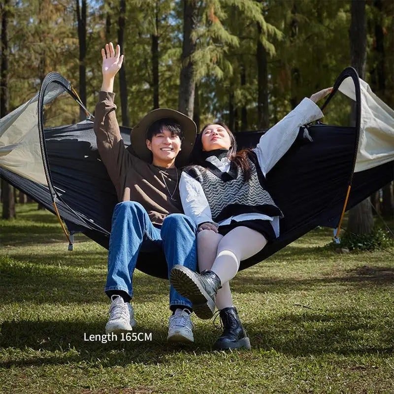 Swing Hammock Anti-rollover Outdoor Hammock Bed Undertake 440lb Sun Protection Kids Hammock Tent With 360 Degree Protection Camp