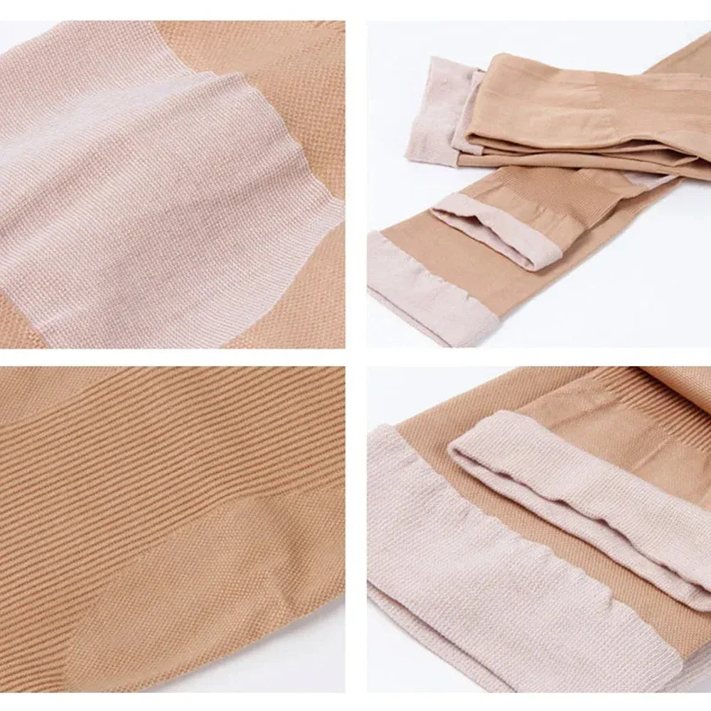 1 Pair Knee Support Leg Brace 420D Women Compression Socks, Slim Sleeping Leg Warmer Burn Fat Thin Stockings