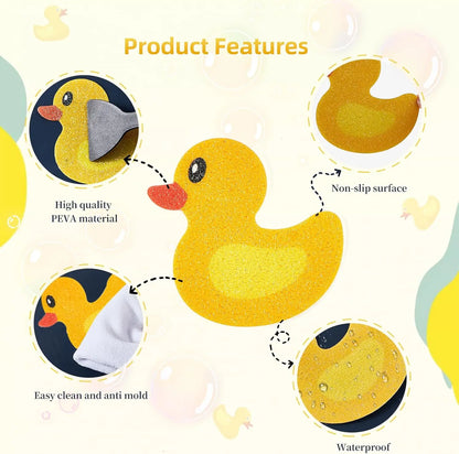 20 PCS Cute Duck Non Slip Bathtub Stickers for Kids Bathtub, Adhesive Decals Scraper-Safety Bathroom Tubs, Shower Floor, Stairs