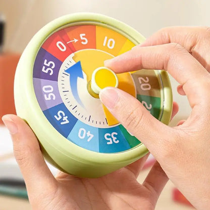 1Pieces Self-discipline Visual Timer Silent 60 Minutes Kitchen Timer Reminder Round Visualization Countdown Timer