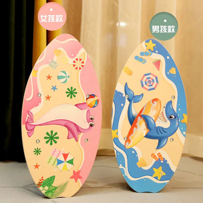 Wooden Fine Motor Skills Development Indoor Balance Yoga Board Educational Playing Sensory Toys for Boys Girls Twist Board