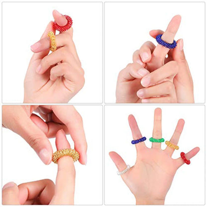 10/30/50PCS Rings Sensory Toys ADHD Autism Stress Relief Fidget Ring Silent Stress Reducer Fidget Toys for Kids Adults