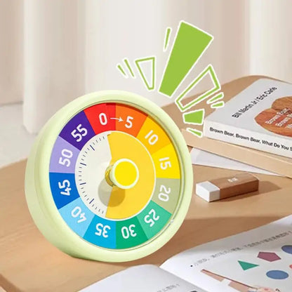 1Pieces Self-discipline Visual Timer Silent 60 Minutes Kitchen Timer Reminder Round Visualization Countdown Timer