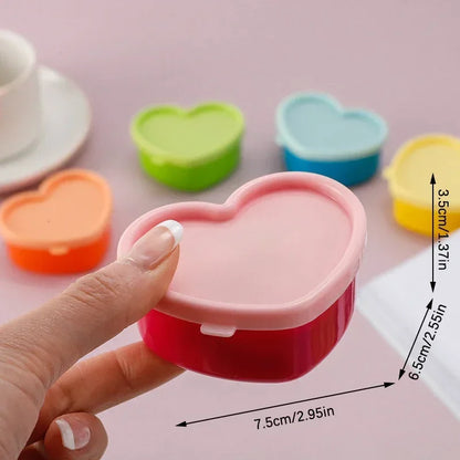 5Pcs Mini Small Snack Organizer Ketchup Salad Seasoning Portable Food Container Kitchen Seasoning Storage Container