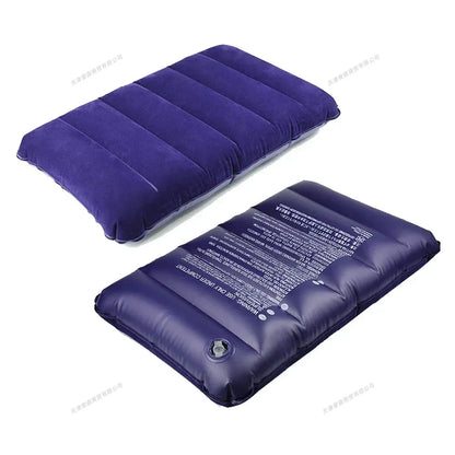 47x30cm Portable Inflatable Cushion Beach Office Household Outdoor Soft Pillows Double-sided Back Relaxing Tool Plane Head Rest