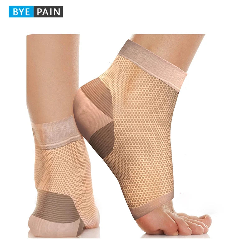 1Pair Ankle Compression Sleeve Socks Plantar Fasciitis Support Brace Ankle Brace for Men Women Arch Support,Joint Pain