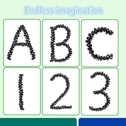 1000 PCS Magnetic Ferrite Putty Weak Magnet Fidget Rock Pebbles Anxiety Anti Stress Relief Toys for Adults ADHD Autism DIY Gift