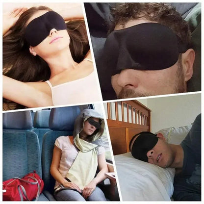 3D Sleeping Mask Eye Mask for Sleeping Soft Unisex Eye Patches Comfort Face Sleeping Mask Eyeshade Breathable