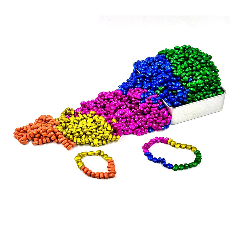 1000 PCS Magnetic Ferrite Putty Weak Magnet Fidget Rock Pebbles Anxiety Anti Stress Relief Toys for Adults ADHD Autism DIY Gift