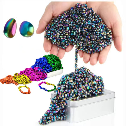 1000 PCS Magnetic Ferrite Putty Weak Magnet Fidget Rock Pebbles Anxiety Anti Stress Relief Toys for Adults ADHD Autism DIY Gift