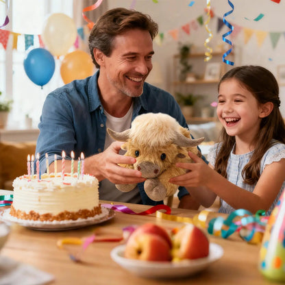 Weighted Highland Cow Pillow Cartoon Highland Cow Figure Super Soft Dolls Cartoon Pillow Bed Decor Birthday Gift For Boys Girls