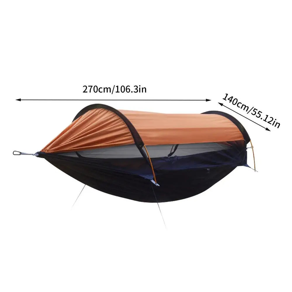 Swing Hammock Anti-rollover Outdoor Hammock Bed Undertake 440lb Sun Protection Kids Hammock Tent With 360 Degree Protection Camp