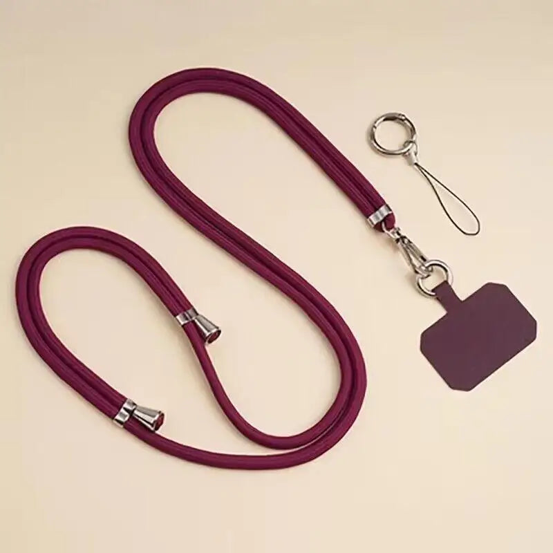 Upgrade Crossbody Lanyard Neck Strap With Ring Universal Mobile Phone Adjustment Long Hanging Rope With Clip Anti-lost Lanyard