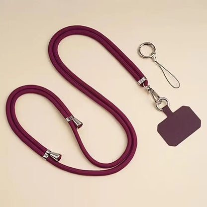 Upgrade Crossbody Lanyard Neck Strap With Ring Universal Mobile Phone Adjustment Long Hanging Rope With Clip Anti-lost Lanyard
