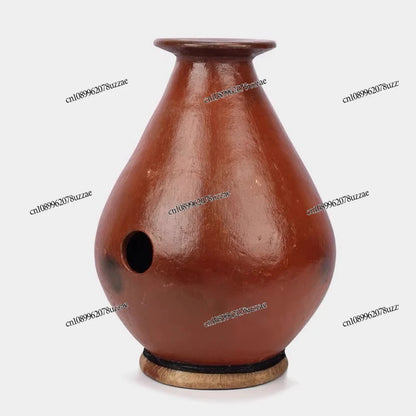 Wudu Drum Udu Drum Sheepskin Mask Sound Healing Yoga Imported Percussion Instrument