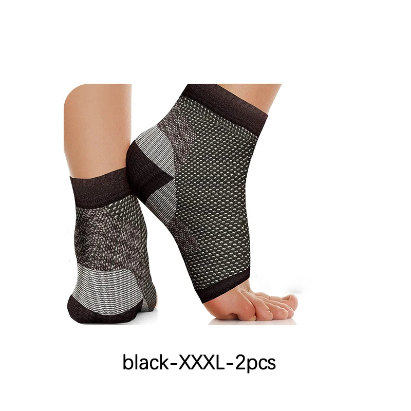 1Pair Ankle Compression Sleeve Socks Plantar Fasciitis Support Brace Ankle Brace for Men Women Arch Support,Joint Pain
