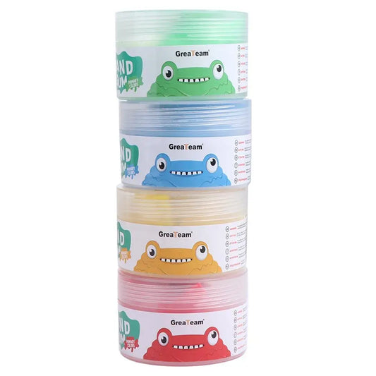 Soft Clay Hand Putty Squiz Toys Soft Stretchy Non-Sticky Finger Training Putty 4pcs/set Putty Set Kids Toys