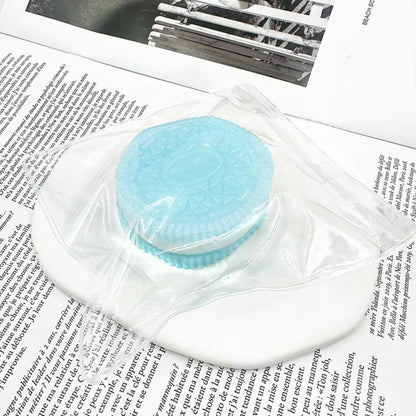 Soft Taba Squishy Handmade Cookies Stress Relief Toy Sensory Fidget Toys for Kids Adults Anxiety Relaxation Squeeze Holiday Gift