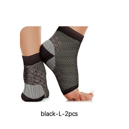 1Pair Ankle Compression Sleeve Socks Plantar Fasciitis Support Brace Ankle Brace for Men Women Arch Support,Joint Pain