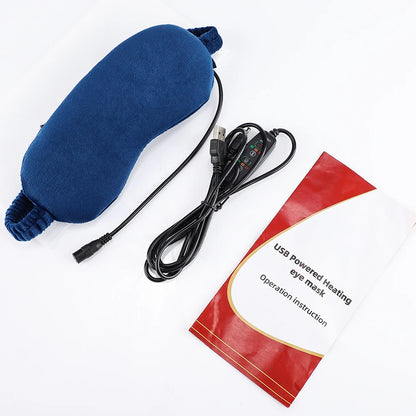 USB Infrared Heated Eye Mask for Dry Eyes Sleep Warm Compress with Constant Temperature Dark Circles Puffiness Heated Eye Mask