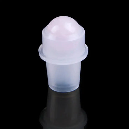 Wholesale Jade Roller Ball Bottle Natural Semi-precious Stone 10ml Essential Oil Perfume Roll On Bottle with Crystal Balls