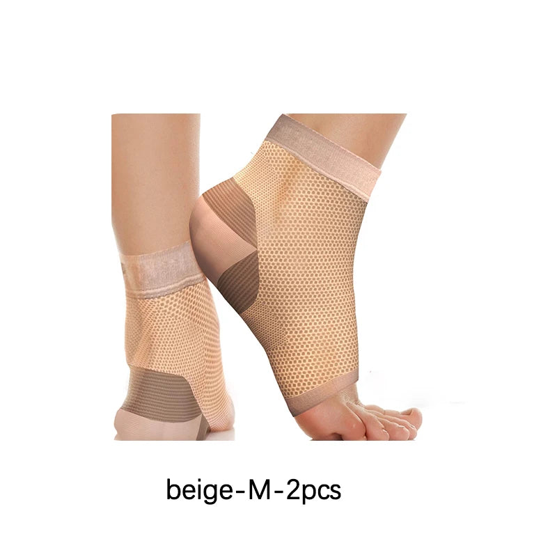 1Pair Ankle Compression Sleeve Socks Plantar Fasciitis Support Brace Ankle Brace for Men Women Arch Support,Joint Pain
