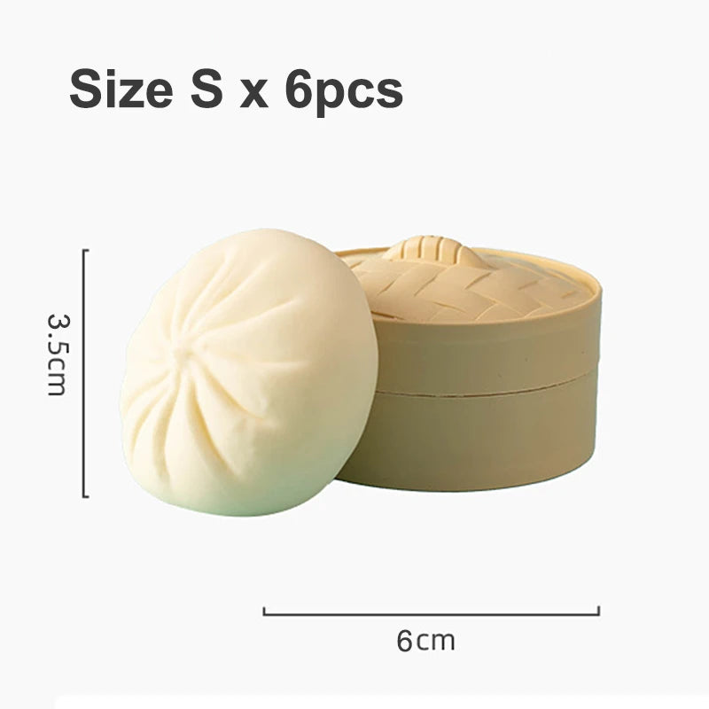 1/2/4/6pcs Dumpling Stress Balls Fidget Sensory Toy Squeeze Dough Ball Stress Relief Toys for Halloween Prank Toys Kids Gifts – Creative Regulation | Mindful Making
