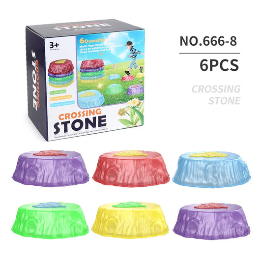 6/8Pcs Luminous Stepping Stones,Kid Sensory Training Toy Sensory Balance Board Toy Preschool Obstacle Course for Indoor Outdoor – Quick Setup | Sensory Regulation Station