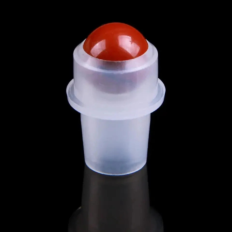 Wholesale Jade Roller Ball Bottle Natural Semi-precious Stone 10ml Essential Oil Perfume Roll On Bottle with Crystal Balls