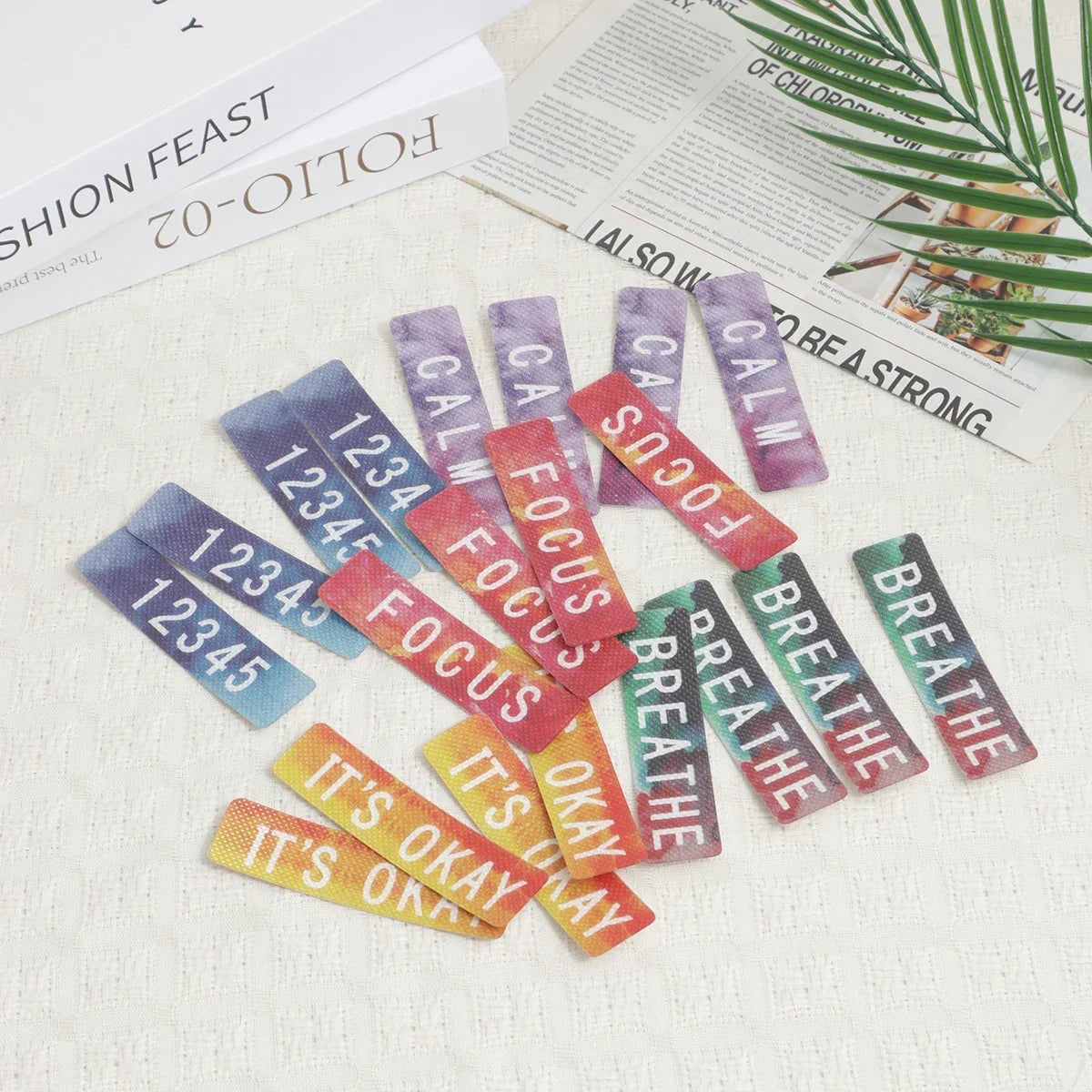 20pcs-Calm Strips - Textured Sensory Stickers for Anxiety Relief - Durable Fidget Tool - ldeal for Classroom, Desk,Adults – Creative Regulation | Mindful Making