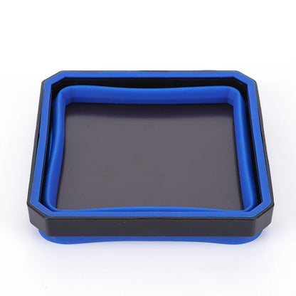 4.53 In Tools Parts Storage Box Multicolor Collapsible Magnetic Parts Tray Plumber Carpenters Tool Organizer Magnetic Tray Box