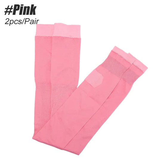 1 Pair Knee Support Leg Brace 420D Women Compression Socks, Slim Sleeping Leg Warmer Burn Fat Thin Stockings