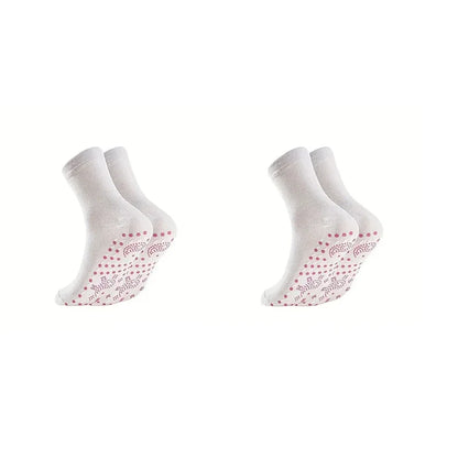 1pc-Self heating health massage socks, Tomalin medium tube thickened warm foot socks, hot moxibustion cold resistant socks