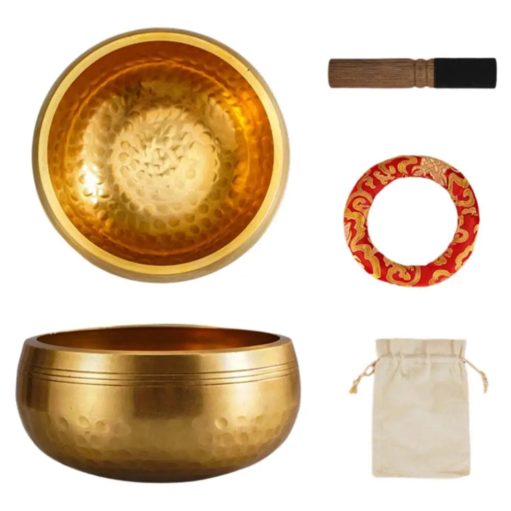 Stress Relief Singing Bowl Set Meditation Yoga Meditation Chanting Bowl Wind chime For Yoga Chakra Healing Energy Mindfulness