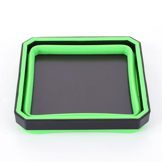 4.53 In Tools Parts Storage Box Multicolor Collapsible Magnetic Parts Tray Plumber Carpenters Tool Organizer Magnetic Tray Box