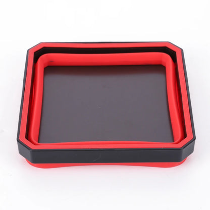 4.53 In Tools Parts Storage Box Multicolor Collapsible Magnetic Parts Tray Plumber Carpenters Tool Organizer Magnetic Tray Box