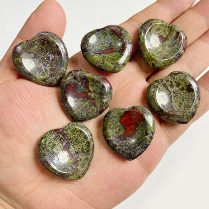 30mm Heart Thumb Worry Stone Natural Healing Finger Massage Therapy Health Gem Stones Reiki Spiritual Minerals Home DIY Decor