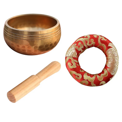 Tibetan Handmade Brass Singing Bowl, Yoga Meditation Bowl For Sound Healing Stress Relief, Yoga, Meditation – Creative Regulation | Mindful Making