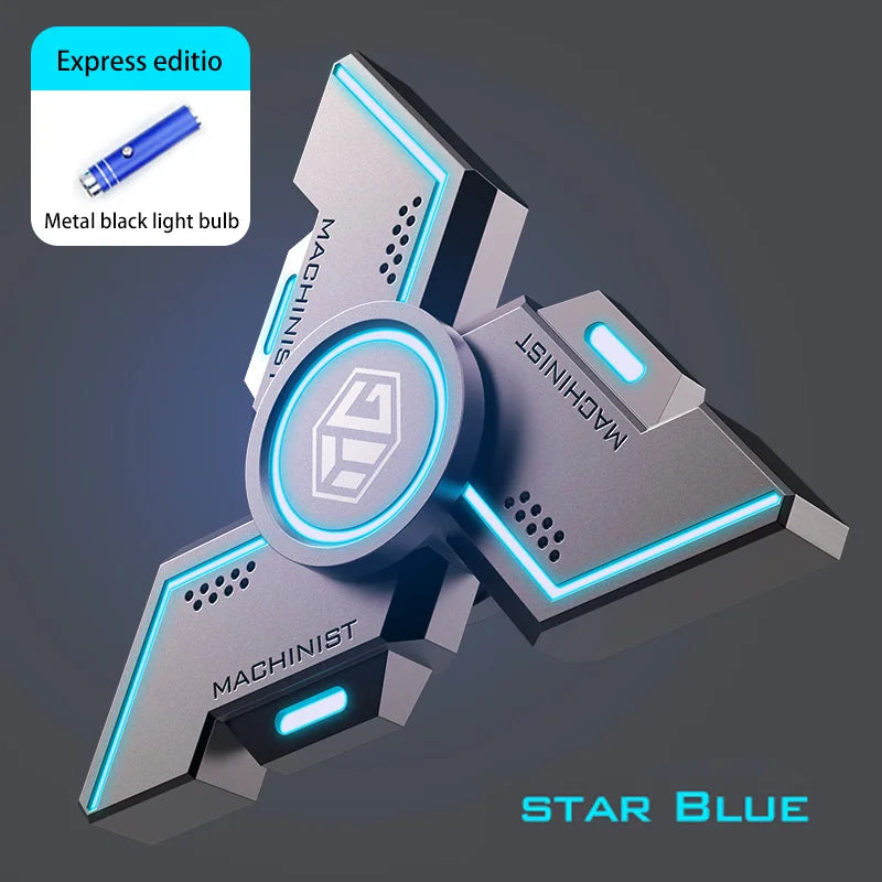 User Stress Anxiety ADHD Relief Figets Toy Fidget Spinner Metal Alloy Gyro Luminous Hand Stress Relief Toy Boy Adults Gifts – Fidget for Focus & Joy | Pocket Play Regulation